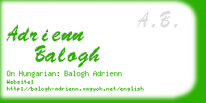 adrienn balogh business card